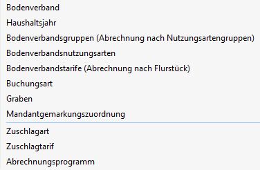 Paremeter Einstellungen